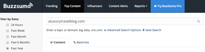 buzzsumo domain search