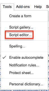 script editor